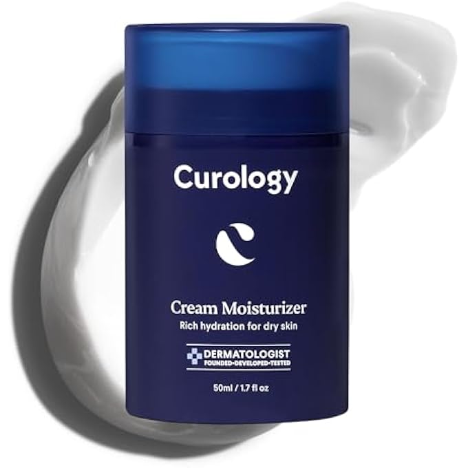 Curology CREAM MOISTURIZER, RICH HYDRATING FACE LOTION FOR DRY SKIN, WITH SHEA BUTTER AND HYALURONIC ACID, 1.7 FL OZ - Image 1